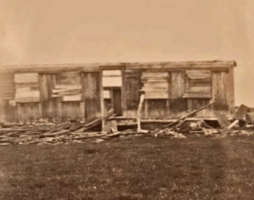 The second Bechervaise house under construction in 1928