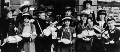 Street collection for war charities