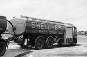 A refuelling tanker at Jersey Airport