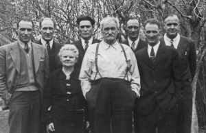 Annie Horman with her husband and sons