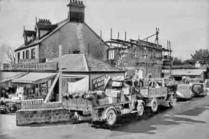 RM Stores, Red Houses under construction in 1951