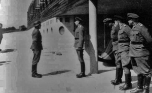 The Germans used the camp for accommodation during the Occupation