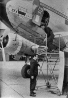 Unloading mail in the 1960s
