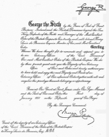 Henry Lewis De Bourcier's OBE certificate