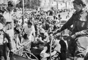 First sight of a jeep for these youngsters