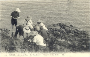 Children on the rocks