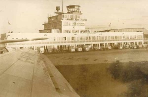The terminal building in the early '60s