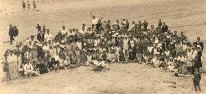 Sports day on the beach in 1929