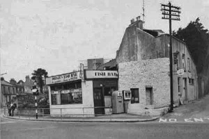 Dougie's fish and chip shop at Georgetown in 1960