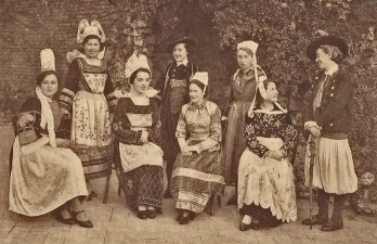 A group of Jersey ladies wearing French costumes in 1937