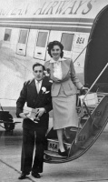 Eddy and Hazel Le Cornu, nee Dawes, leave for their honeymoon
