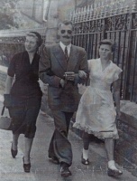 Edward Jouault in 1950 with Madeleine, nee Ferey, and Jacqueline