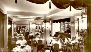 The interior of the rotisserie