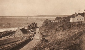 A view of the bay from La Corbiere - Picture courtesy of Facebook group Jersey Temps Passe