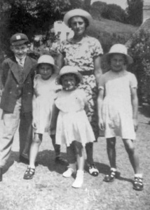 ... and his wife Marie with the children