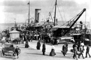 The Stella unloads in 1893