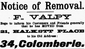 1899 Evening Post advert