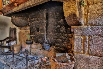 A magnificent Jersey granite fireplace - picture by Steve Lund