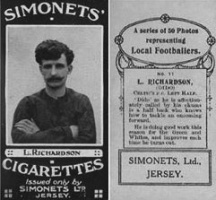 ... and Celtic's left half L Richardson