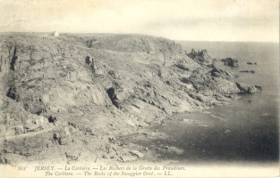 Rocks and Smuggler's Cave at Corbiere