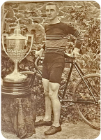 Francis Le Sueur, an accomplished cyclist and owner with his brother Winter of a Halkett Place cycle shop ...