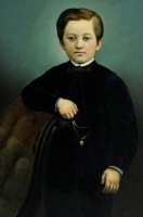 An unidentified young Larbalestier