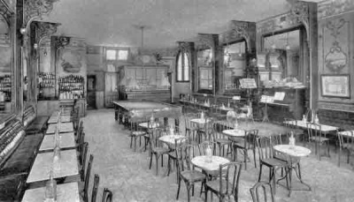 The bar and billiards room