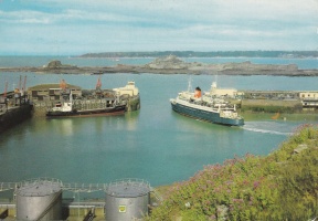 Caesarea passing through the pierheads in the early 1960s