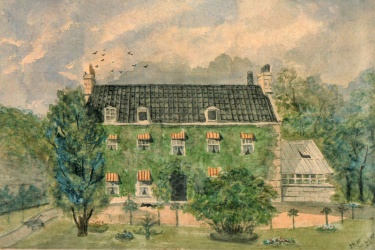 1870. The conservatory was removed, as were the dormer windows; courtesy of the late P. H. de Gruchy, England