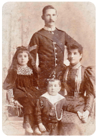 Francis Henry Smith 1866-1931), Melina Mary, nee Le Miere, Anna Emilia and Francis Henry