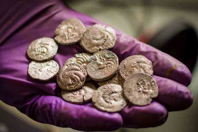 Shining clean coins, seen in all their glory for the first time in over 2000 years