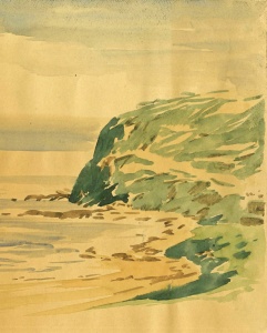 A drawing of the coastline from the Green Book