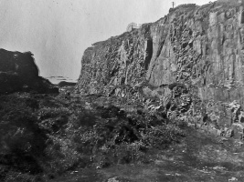 Rock face on Mount Bingham