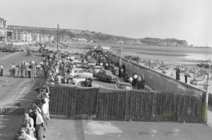 The pits for the 1959 sprints on Victoria Avenue