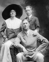 Merelina Seymour with her husband and son