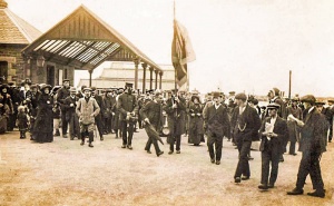 A gathering at St Helier Harbour