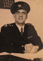 Fire chief Frank Edmonston in 1954