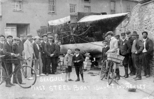Seagull in the St Helier yard where she was built