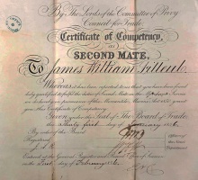 James William's mate's certificate