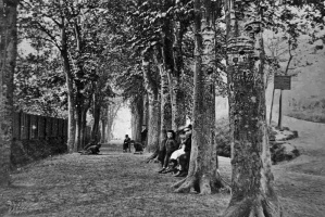 The school's grounds were once a popular place for townspeople to go for a stroll