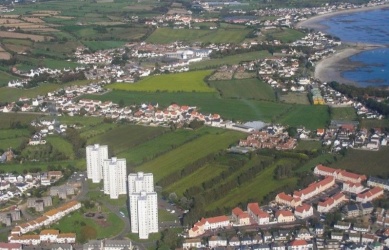 Three aerial views of the parish in the 21st century ...