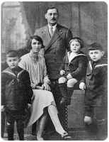 Francis and Catherine Garnier and three of their children in 1930