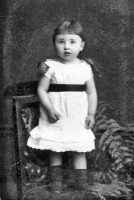 Doris Bisson in 1881. We have not been able to find a baptism record for Doris, or place her in any of our trees