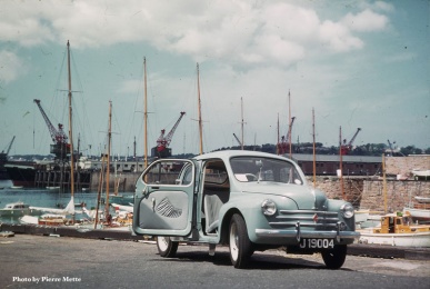 A Renault at St Helier Harbour