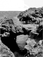 The natural rock arch at Petit Becquet in St Ouen