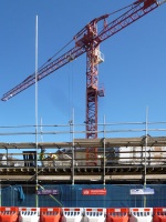 Having passed through the Fish Market into Minden Place, which has never had much to commend it, and was dismissed by Brett as 'a dreary street' I noticed that what was originally the three-storey Corbins Auction Rooms on the corner with James Street, and was replaced in the '60s, if my memory serves me correctly, as the two-storey Corbins furniture store, has again been demolished and is rising from the ground under a giant tower crane, as I know not what.