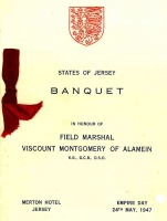 An official dinner for Field Marshal Montgomery's visit in 1947