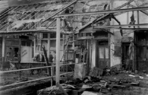 The aftermath of the St Aubin fire