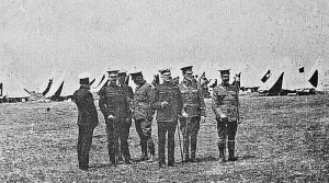 Senior officers and the Lieut-Governor at the 1906 camp