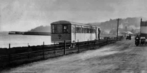 A railcar at St Aubin